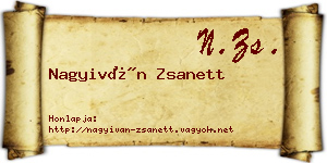 Nagyiván Zsanett névjegykártya